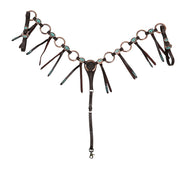 Turquoise Thunderbird Copper Ring Breast Collar