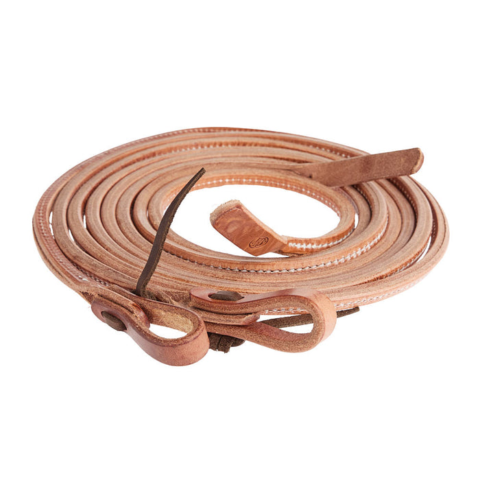 Rolled 3/8in x 8ft Leather Split Reins
