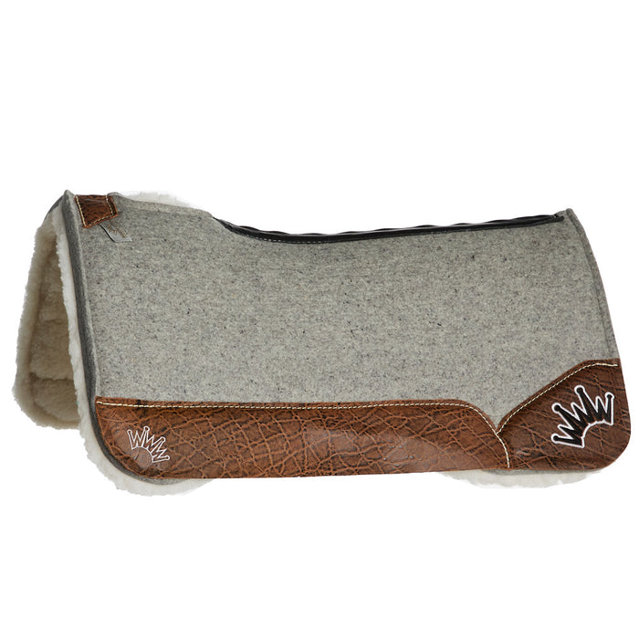 Kush 3/4in Fleesar Vintage Peat Elephant 32x32 Saddle Pad