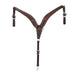 Roughout Chocolate Harness 2 3/4in Tapered Breast Collar