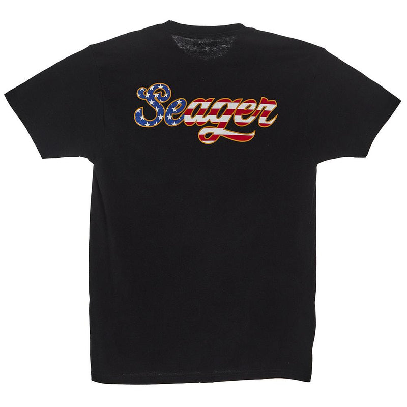 Men's USA Russ Vintage Black Tee Shirt