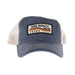 Stripe Slope Logo Indigo & Khaki Cap