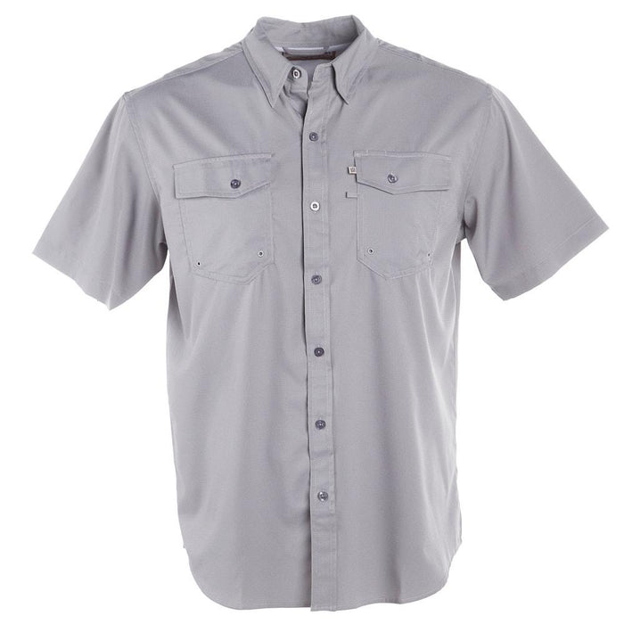 Men's Grey Short Sleeve Waffle Shirt