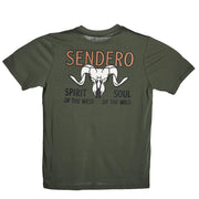Army Green Big Horn Tee Shirt