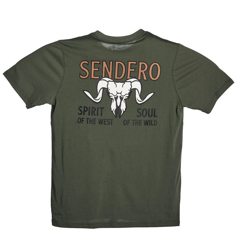 Army Green Big Horn Tee Shirt