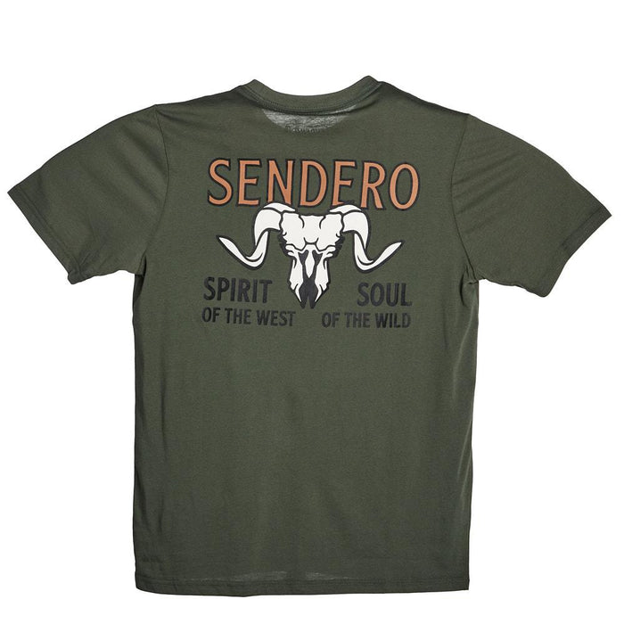 Army Green Big Horn Tee Shirt