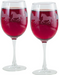 Galloping Horses 16oz Red Wine Glass