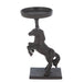 Rearing Horse Cast Iron Candle Holder