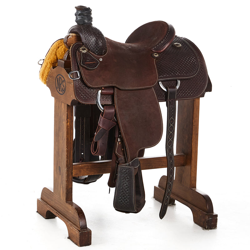 Used 13.5in 1/2 Breed Chocolate Team Roper