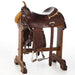 Used 16.5in 1/2 Basket Stamped Barrel Saddle