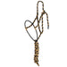 Sand and Black Lariat Rope Noseband Muletape Halter