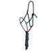 Black, Teal and Red Lariat Rope Noseband Muletape Halter