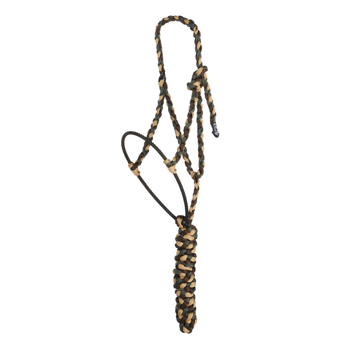 Sage, Sand and Chocolate Lariat Rope Noseband Muletape Halter