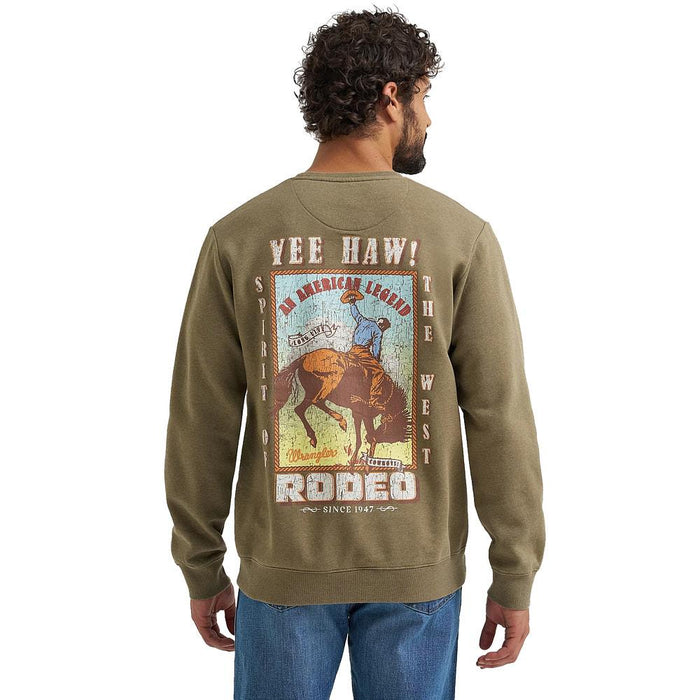 Men's Burnt Olive Yee Haw Pullover