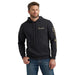 Men's Black Sleeve Logo Hoodie