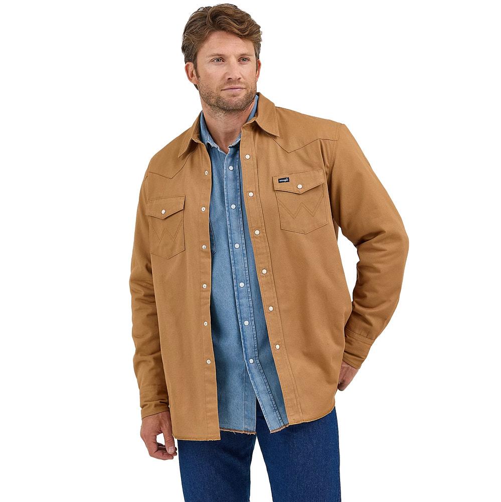 Wrangler Men's Rawhide Flannel Lined Workshirt