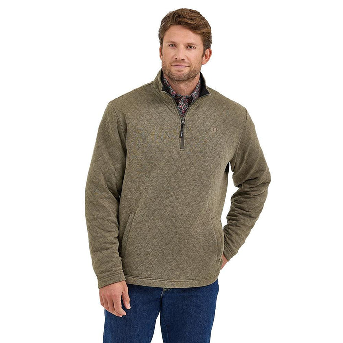 Men's George Strait Olive 1/4 Zip Pullover