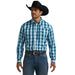 Men's Turquoise Performance Snap Shirt