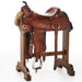 Used 15.5in Basket Stamped Reining Saddle