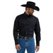 George Strait Solid Black Button Down Shirt