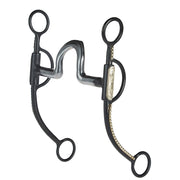 Dotted Black Steel Shank Spoon Bit
