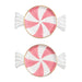 Pink Candy Tidbit Plate