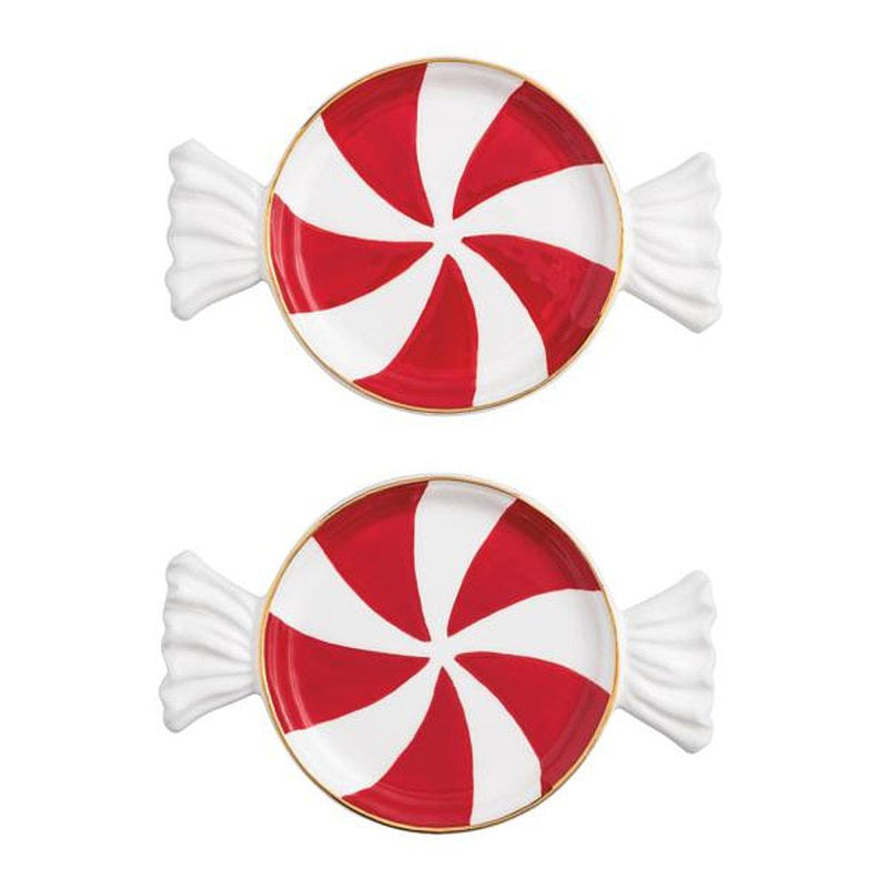 Red Candy Tidbit Plate