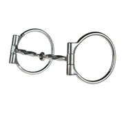Chrome Steel D-Ring Square Twist Snaffle Bit