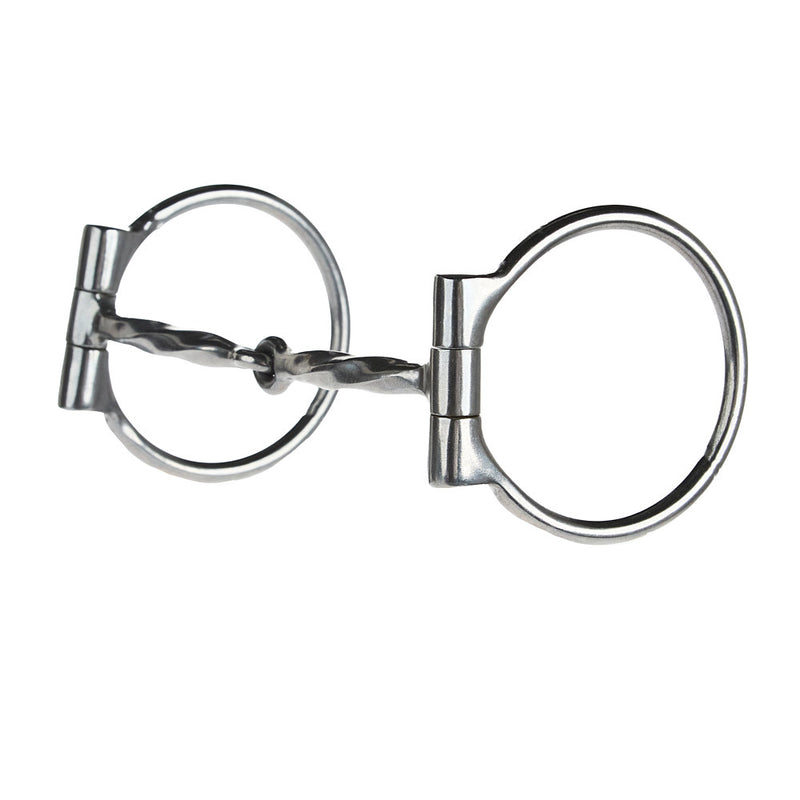 Chrome Steel D-Ring Square Twist Snaffle Bit