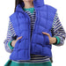 Women's Royal Blue Puffer Vest