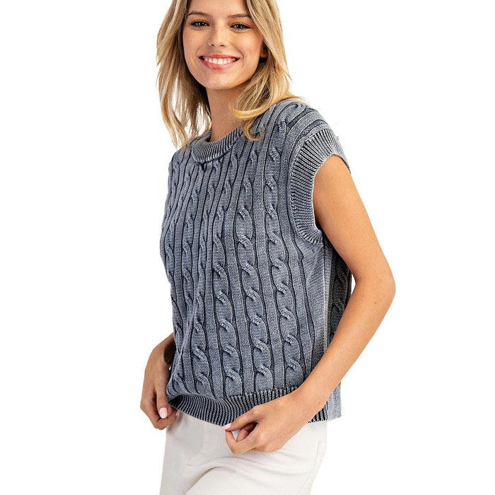 Women's Ink Cable Knit Sweater