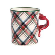 Bow Tartan Handle Mug