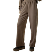 Women's Mocha Wide Leg Casual Pants