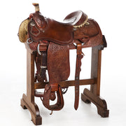 Used 15.5in 3/4 Floral Calf Roper