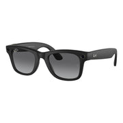 Black & Graphite Wayfarer Meta Sunglasses