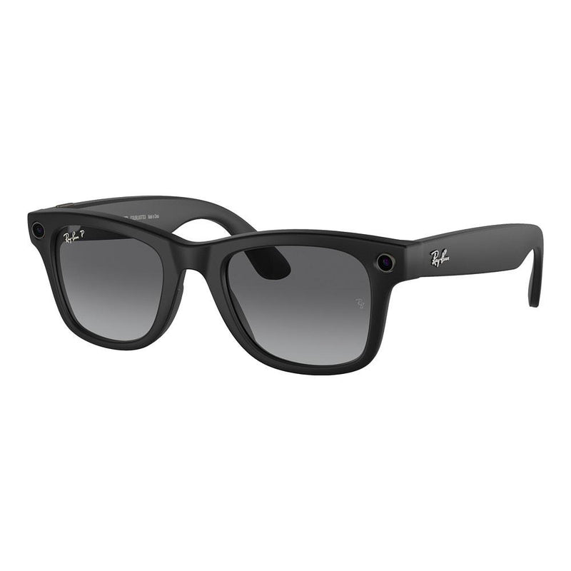 Black & Graphite Wayfarer Meta Sunglasses