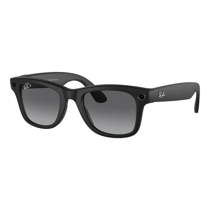 Black & Graphite Wayfarer Meta Sunglasses