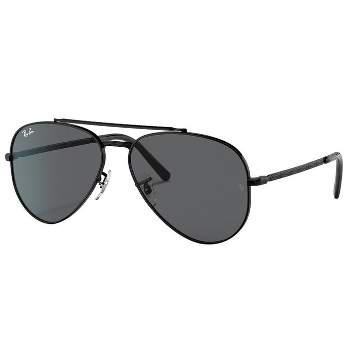 Black & Grey Aviator Sunglasses