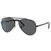 Black & Grey Aviator Sunglasses