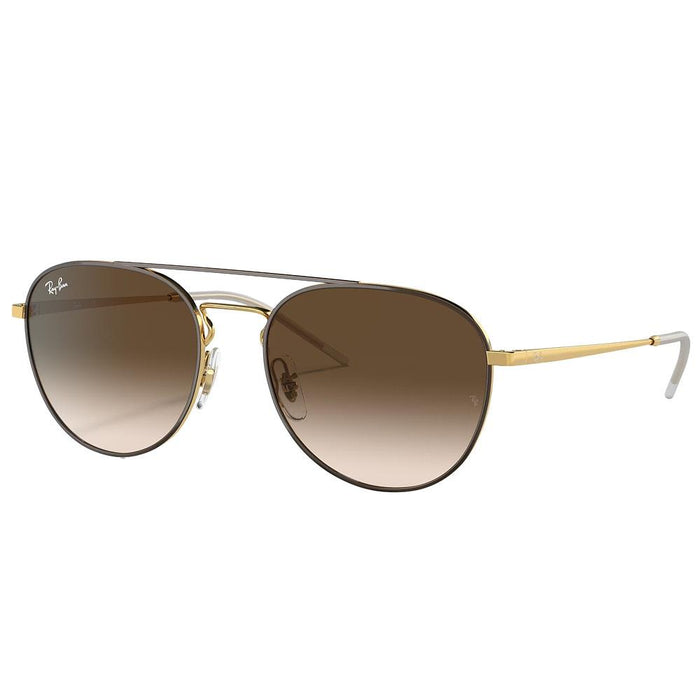 Brown & Gold Metal Arista Woman Sunglasses