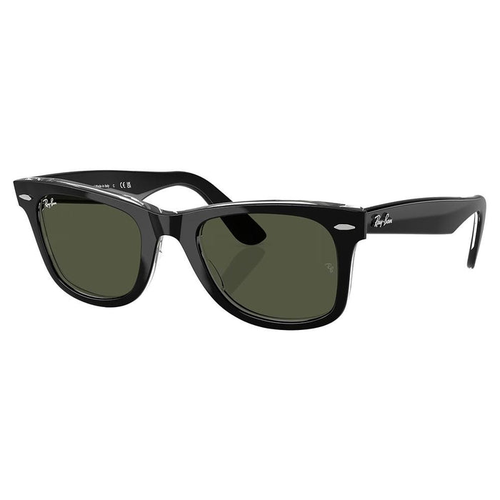 Black & Green Wayfarer Classic Sunglasses