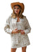 Women's Almond Latte Western Print Jacket