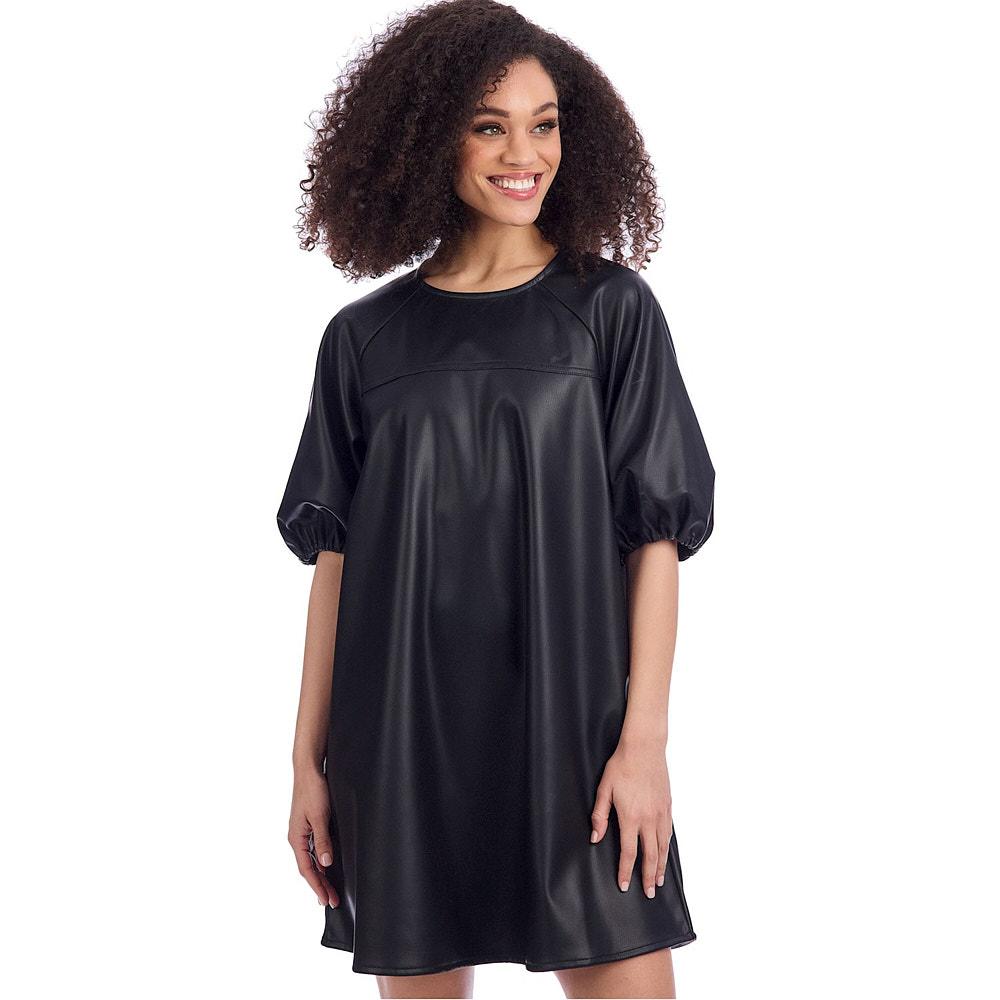 Mud Pie Women's Raine Black Leather Dress — NRS