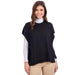 Women's Tye Black Sweater Vest