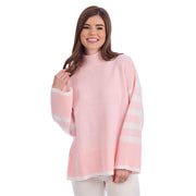 Women's Costner Pink Striped Sweater
