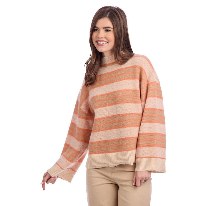 Women's Quinnie Orange Stripe Sweater