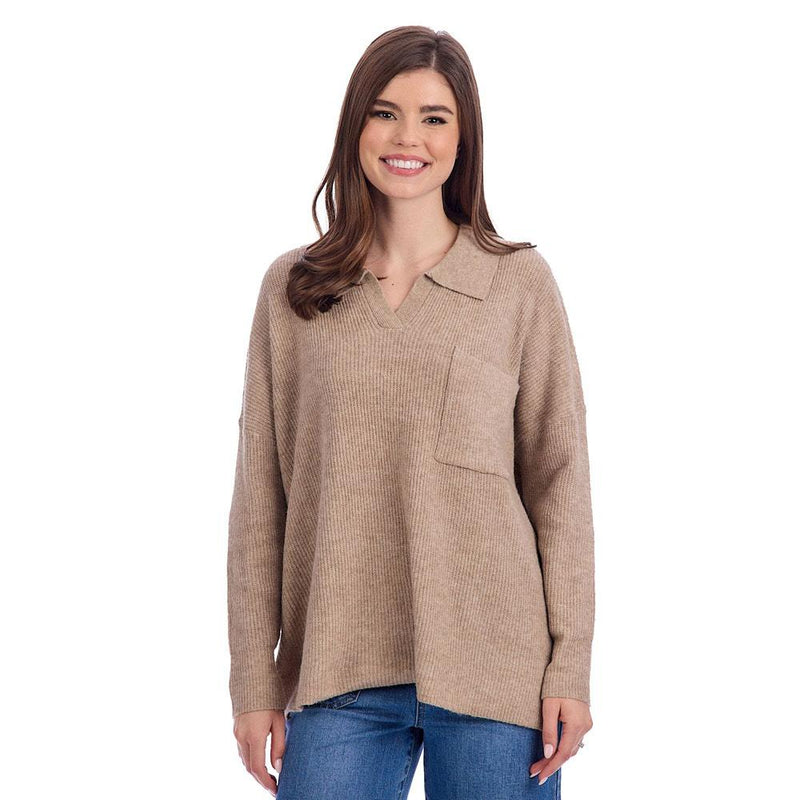Women's Tan Noa Collard Sweater