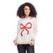 Women's White Wilder Bow Sweater