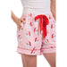 Women's Santa Holiday PJ Shorts