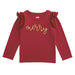 Girl's Red Merry Tinsel Tee Shirt